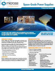 Space-Grade Power Supplies Flyer