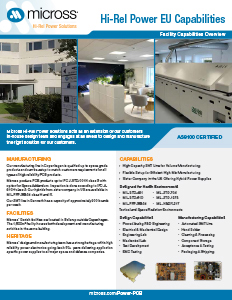 Hi-Rel Power EU Capabilities Flyer