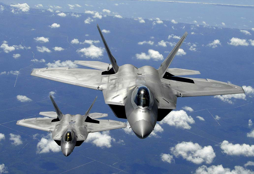 F-22 Raptors